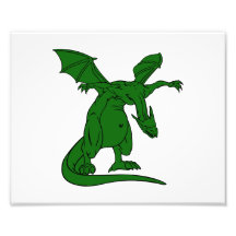dragon à ailes green.png de moyen de position tirages photo