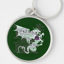 Dragon celtique porte-clefs