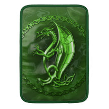 Dragon celtique vert poches pour macbook air