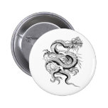 Dragon chinois chanceux badge avec épingle