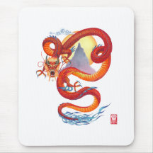 Dragon chinois Mousepad Tapis De Souris