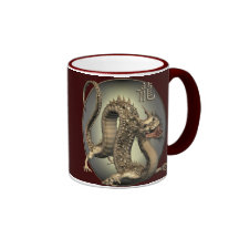 Dragon chinois vintage mug à café