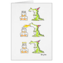 DRAGON d'ANNIVERSAIRE par Boynton Cartes De Vœux