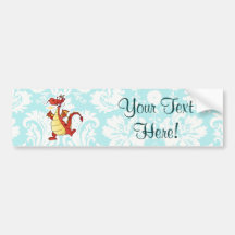 Dragon de bande dessinée ; Mignon Autocollant Pour Voiture