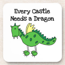 Dragon de château sous-bocks