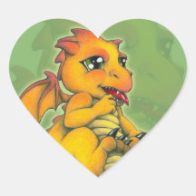 Dragon de Chibi Autocollants