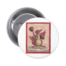 Dragon de spaghetti de vol badge avec épingle
