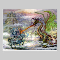Dragon du chevalier n cartes postales
