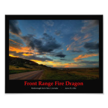 Dragon du feu de Front Range [8x10] Art Photographique