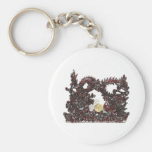 Dragon et Phoenix de Feng Shui Porte-clés