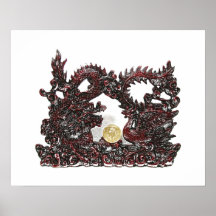 Dragon et Phoenix de Feng Shui Posters