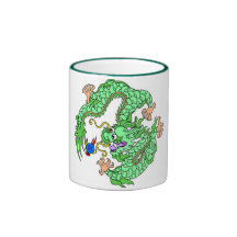 dragon, impérial, un dieu, déesse, seigneur, porce tasse