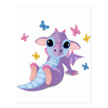 Dragon mignon de bébé carte postale