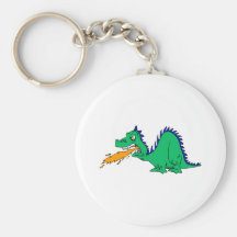 Dragon mignon fâché porte-clés