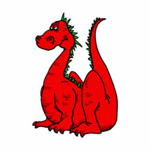 Dragon.png rouge et vert photo sculptures
