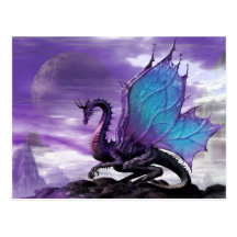 Dragon pourpre carte postale