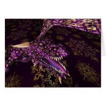 Dragon pourpre d'étoile carte