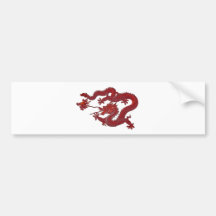 Dragon rouge de cire adhésif pour voiture
