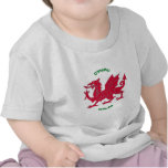 Dragon rouge du Pays de Galles (Cymru), dos de bla T-shirts
