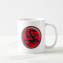 Dragon rouge mugs à café