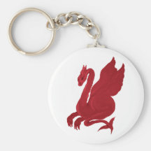 Dragon rouge porte-clés