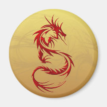 Dragon tribal aimants pour réfrigérateur
