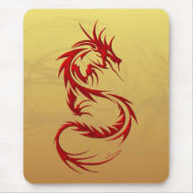 Dragon tribal tapis de souris