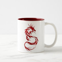 Dragon tribal tasse