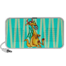 Dragon verrouillé de lèvre haut-parleurs iPod