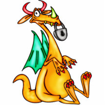Dragon verrouillé de lèvre photo en découpe