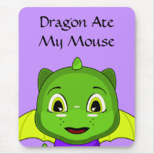 Dragon vert et jaune de Chibi Tapis De Souris