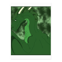 Dragon vert et vert frais cartes de visite personnelles