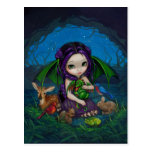 "Dragonling carte postale de jardin III"