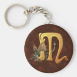 Dragonlore M initial Porte-clefs