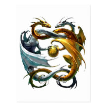 Dragons de bataille carte postale