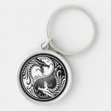 Dragons de Yin Yang Porte-clef