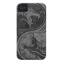 Dragons en pierre de Yin Yang Coques Case-Mate iPhone 4