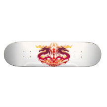 dragons jumeaux skateboards personnalisés