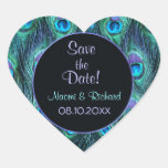 Drame de plume de paon - joint de mariage - person autocollants