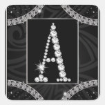 Drapé dans les diamants - parafez A Autocollants