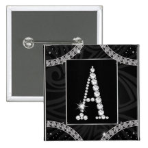 Drapé dans les diamants - parafez A Badges Avec Agrafe