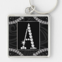 Drapé dans les diamants - parafez A Porte-clés