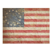 Drapeau 1776 des USA Carte Postale