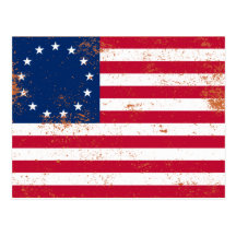 Drapeau 1776 des USA Cartes Postales