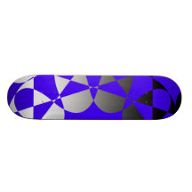 Drapeau abstrait dans le bleu skateboards personnalisés