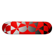Drapeau abstrait en rouge skateboards customisés