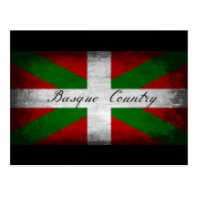 Drapeau affligé par pays Basque Carte Postale