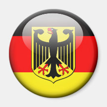 Drapeau allemand 2,0 magnets pour réfrigérateur