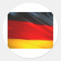 Drapeau allemand autocollants ronds