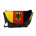Drapeau allemand avec le sac messenger à crête besace